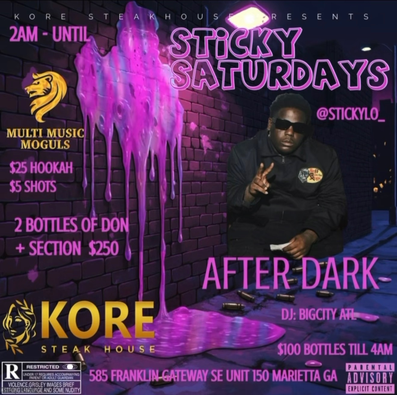 Sticky Lo Saturday’s “After Dark”
